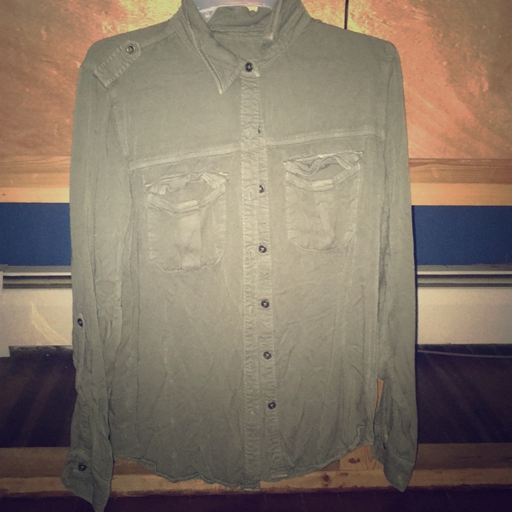 Navy green cover up